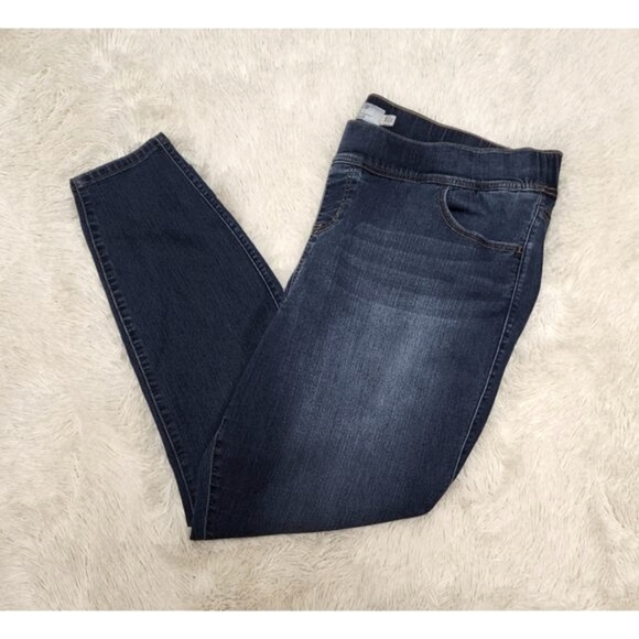 Torrid 3X Women's Plus Size 3R Tummy Elastic Waist Lean Jean Jegging Denim Pants - Picture 2 of 9